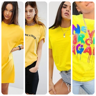 4 девушки в желтых футболках, несколько картинок и фото