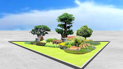 Desain Taman Median Jalan oleh Jasa Tukang Taman Surabaya 3