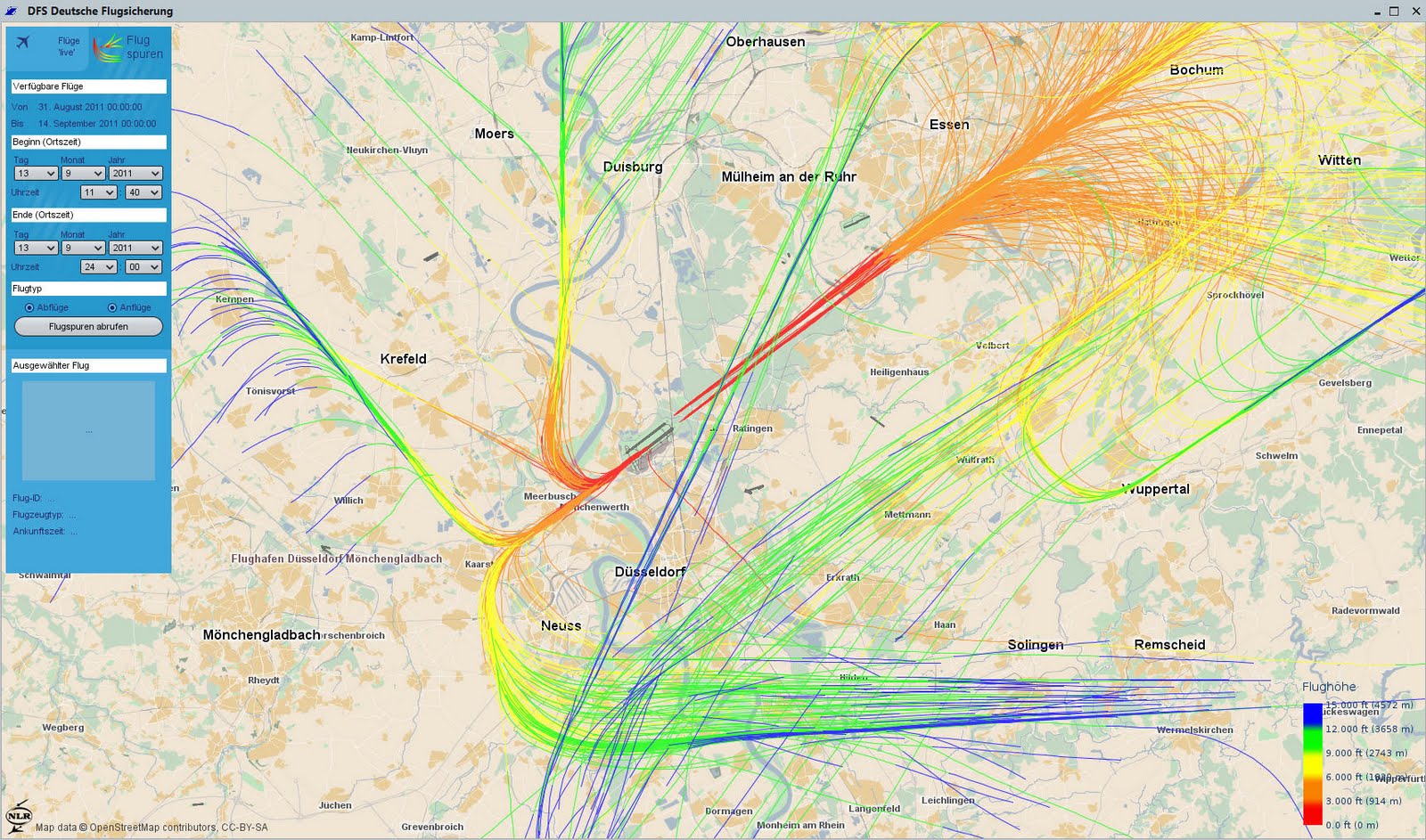 flugrouten deutschland karte Flugverkehr Landkarten Live flugrouten deutschland karte