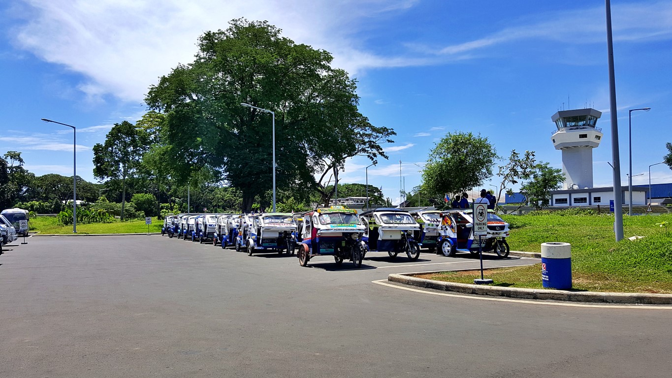 tricycles at Puerto Princesa International Airport