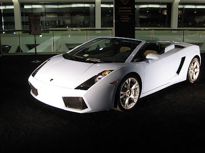 The production spider Sports Carsmodel of the Lamborghini Gallardo was