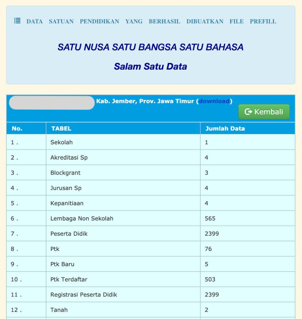 Cara Unduh/Generate Prefill Dapodik Versi 2021 - OPS SD