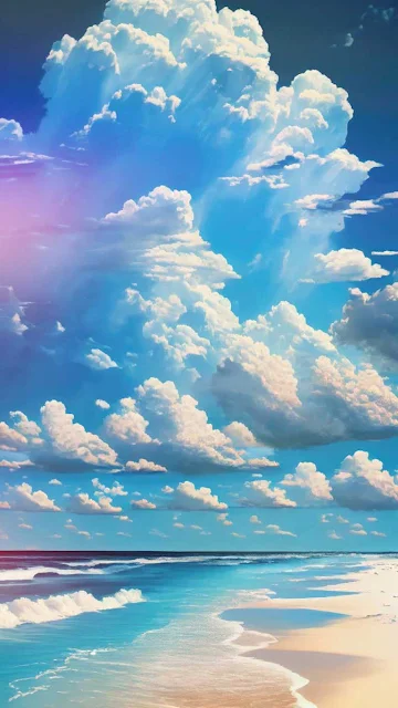 Mar E Nuvens Imagem Para Celular E iPhone
