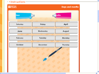 http://learnenglishkids.britishcouncil.org/en/word-games/paint-the-words/days-and-months