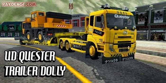 mod ud quester trailer dolly muatan crane