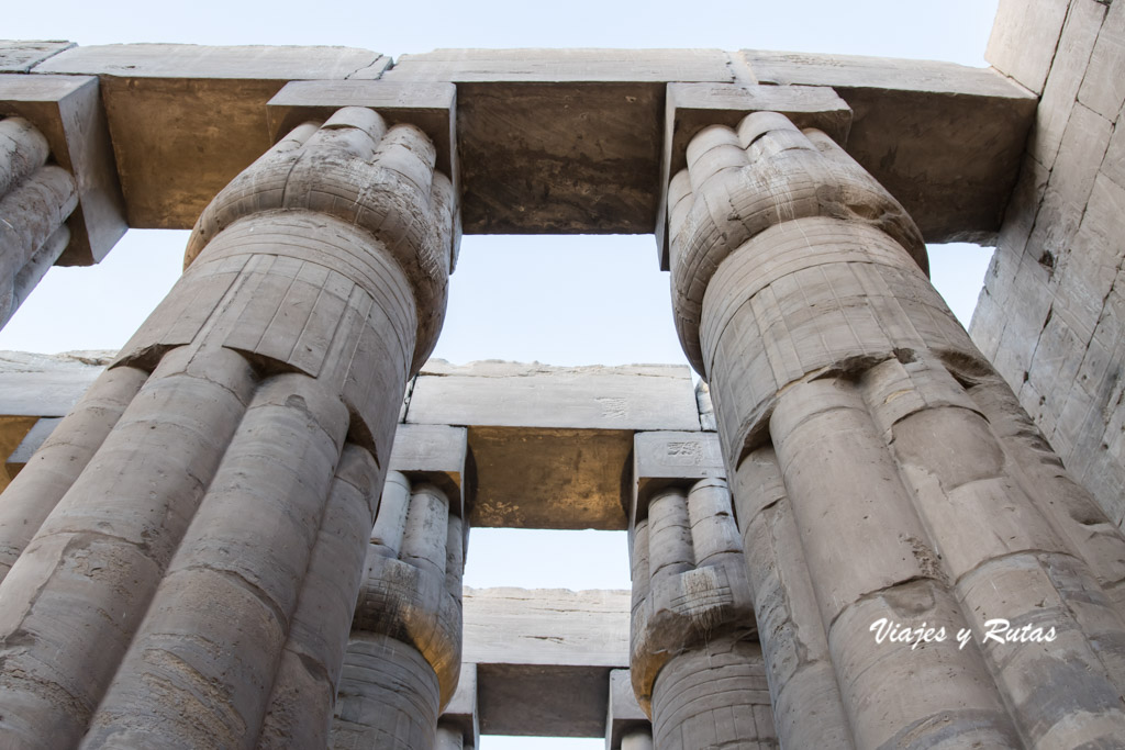 Sala hipóstila del Templo de Luxor