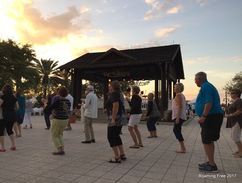 Line Dancing at sunset