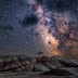 The Milky Way Galaxy seen over Painted Hills