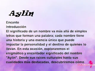 significado del nombre Aylin