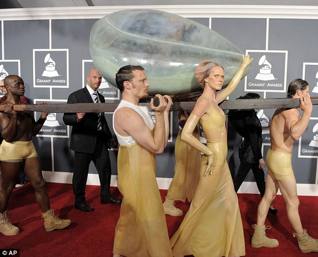 lady gaga egg dress pictures. lady gaga egg dress photos.