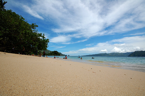 White Sand Beach in Lampung 