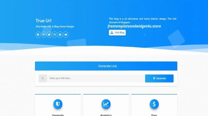 True Url Blogger Template Free Download