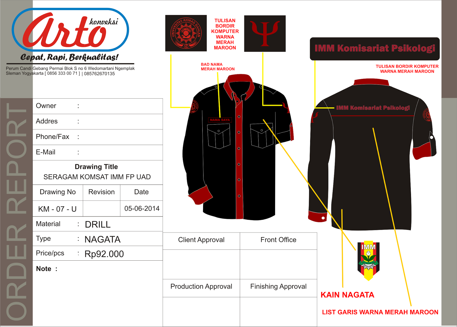 Download Download 100+ Desain Kemeja Organisasi, PDL, PDH, Korsa ...