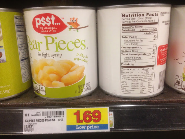 Pear Pieces, 29 oz, Psst - Kroger