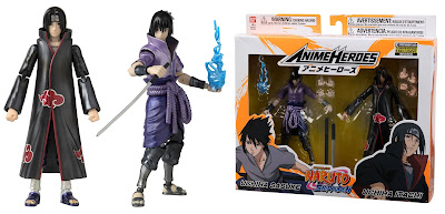 San Diego Comic-Con 2020 Exclusive Anime Heroes Naruto Shippuden Itachi & Sasuke Uchiha Action Figure 2 Pack by Bandai