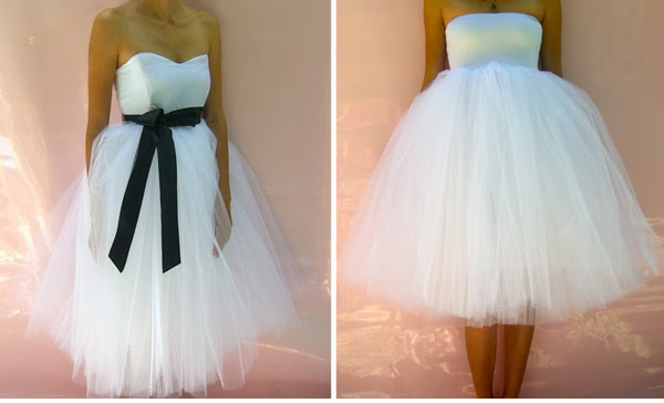 Beautiful short tulle wedding dress design ideas that won't break the budget