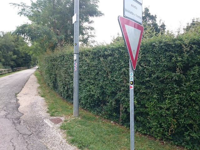 Etichette per cicloturisti - Montello Treviso