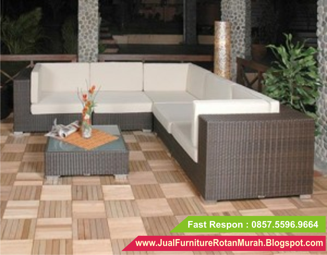 Model Sofa Rotan Sintetis Desain Rumah