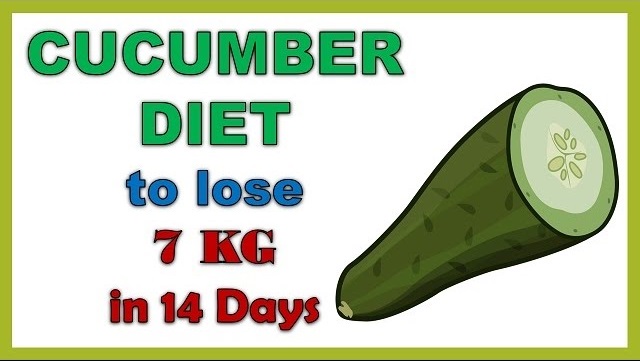 Try the cucumber diet and lose 7 kg in 14 days