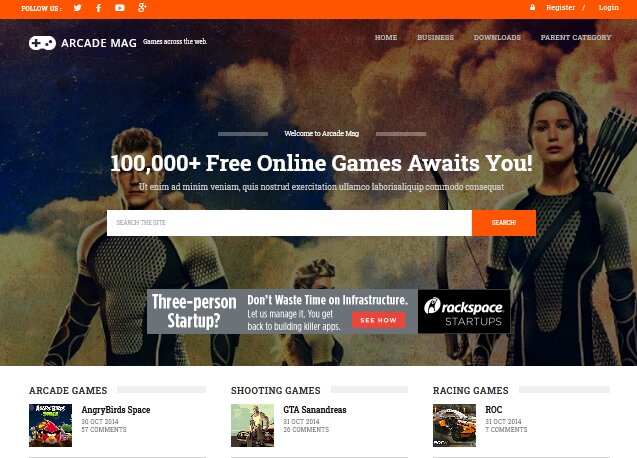 Arcade Mag Gamming Blogger Template Arcade Mag Gamming Blogger Template
