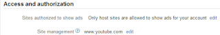 Access adsense dan Otorisasi