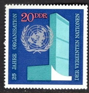 Germany DDR 1970 UN Headquarters And Emblem
