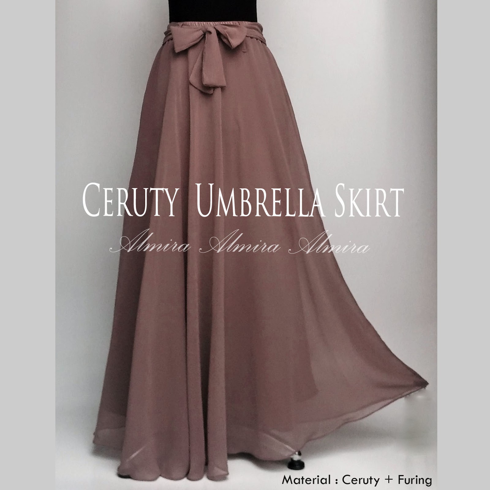 Rok Panjang Modis Ceruty Umbrella Skirt 081372507000 