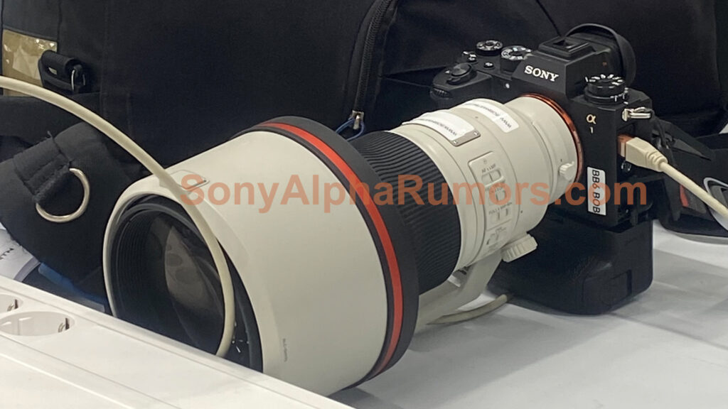 Объектив Sony FE 300mm f/2.8 GM с камерой Sony