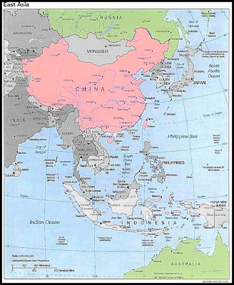 east asia map. east asia map. lank map of