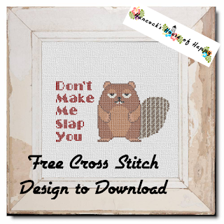 free beaver cross stitch pattern to download