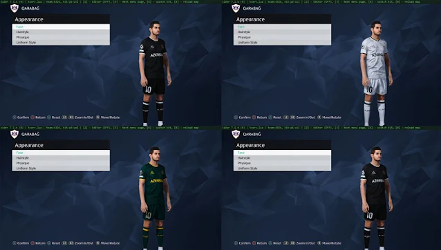Qarabağ FK 2022-23 Kits For eFootball PES 2021