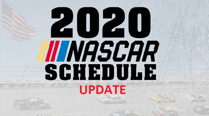 Nascar Cup Series 2020  Update Schedule