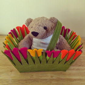 Bath Omnibear in Tulip Basket