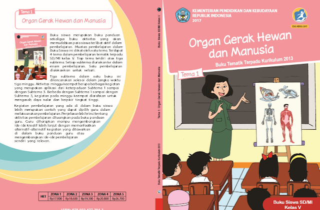  Buku K13 SD Kelas 5 Revisi 2019 Semester I Tanpa 