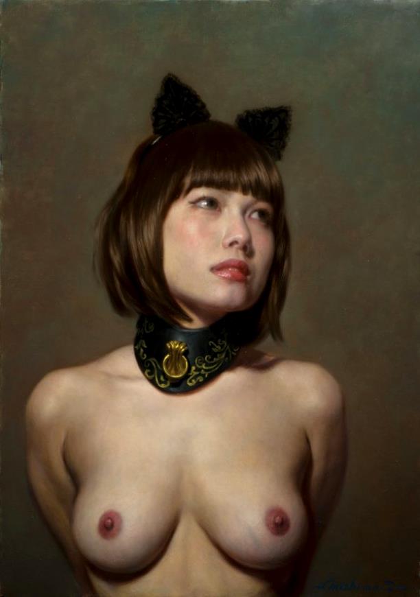 Mishima Tetsuya (三 嶋 哲 也) Nude Painting