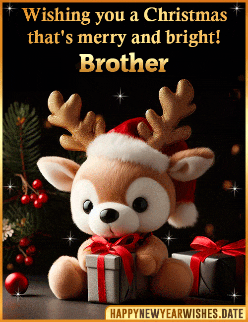 Merry christmas wishes for Brother