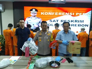 Polres Cirebon Ungkap 4 Kasus Kejahatan Dengan Sembilan Pelaku 