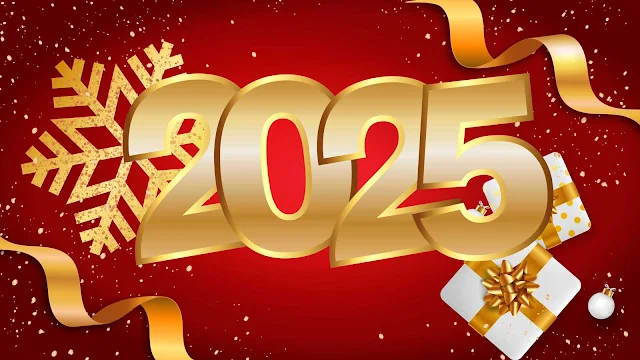 Cartões de Feliz Ano Novo 2025 Modelos Gratuitos para Editar