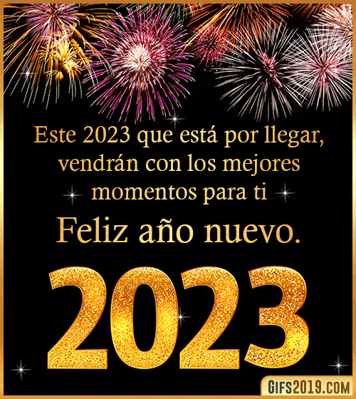 feliz año nuevo 2023 gif