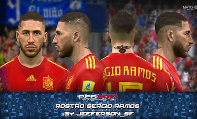 PES 2017 Faces Sergio Ramos by FaceEditor Jefferson_SF