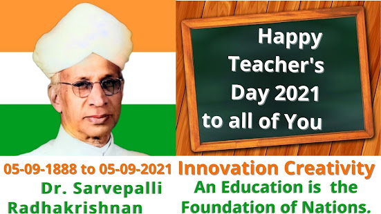 Happy Teacher's Day 2021 to all of You