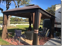 Gazebo and shed
