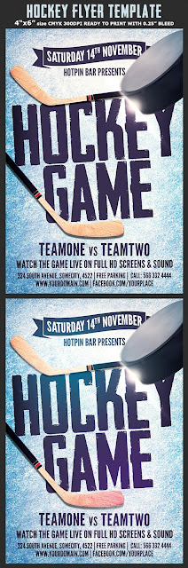  Hockey Game Flyer Template