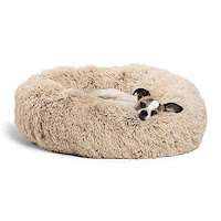 Best Dog Beds Review - Best Friends by Sheri Calming Shag Vegan Fur Donut Cuddler.