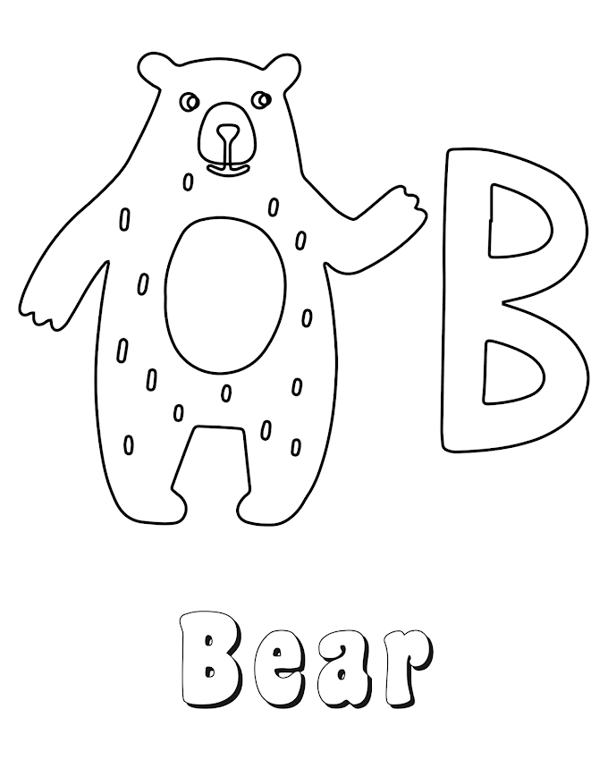  ABC and Animals Coloring Pages-PNG