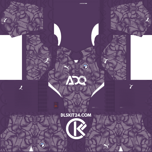 Pyramids FC DLS Kits 2025 Puma Released - Dream League Soccer Kits (Goalkeeper Away)