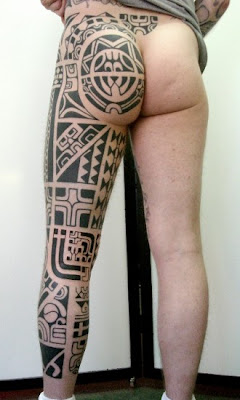 Polynesian Tattoo, Thigh Tattoo