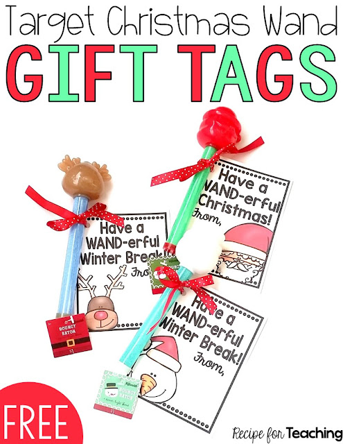Target Christmas Wand Gift Tags - Recipe for Teaching