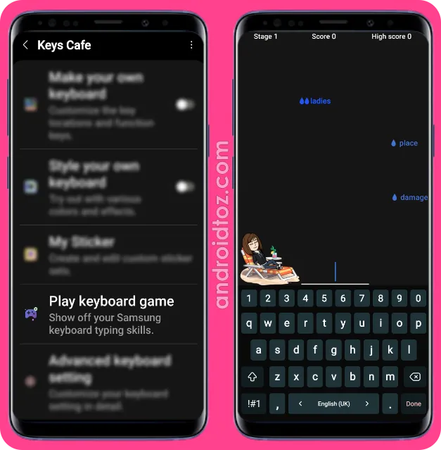 Play Keyboard Game in Keys Cafe Module