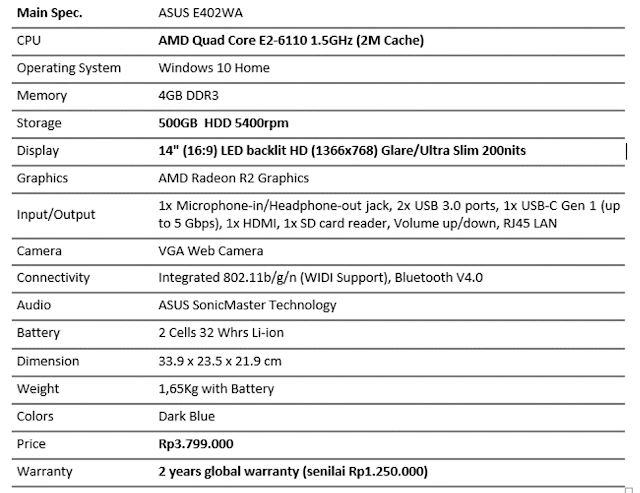 ASUS E402WA